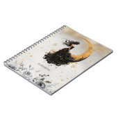 Carnet Fleurs lunaires célestes, étoiles (Côté gauche)