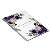Carnet Fleurs luxuriantes | Mariage de roses violettes et (Côté Droit)