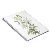 Carnet Fleurs Lys Blanches (Côté Droit)