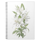 Carnet Fleurs Lys Blanches (Devant)
