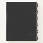Carnet Fleurs Lys Noires (Dos)