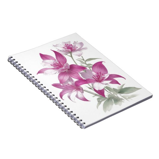 Carnet Fleurs Lys Violettes (Côté Droit)