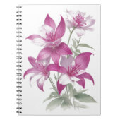 Carnet Fleurs Lys Violettes (Devant)