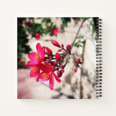 Carnet Fleurs Magenta (Dos)