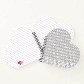 Carnet Fleurs marguerites blanches et cerises roses en ra (Intérieur)