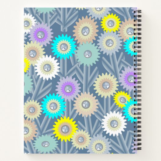 Carnet Fleurs mécaniques (Dos)