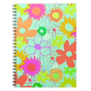 Carnet Fleurs mélangées