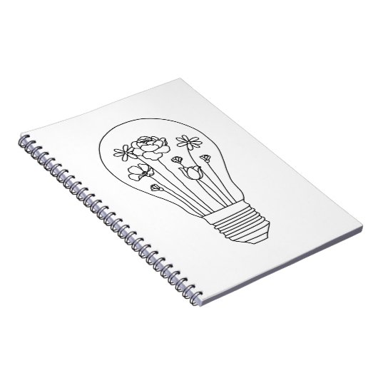 Carnet Fleurs mignonnes dans la ligne conception (Côté Droit)