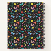 Carnet Fleurs mignonnes Papillons Oiseaux Floraux colorés (Dos)