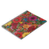 Carnet Fleurs mixtes colorées (Côté gauche)