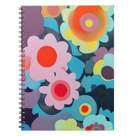 Carnet Fleurs mod rétro (Devant)