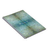 Carnet Fleurs modernes de remous de rouleau d'aquarelle (Côté Droit)