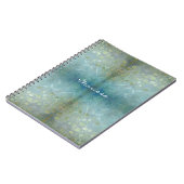 Carnet Fleurs modernes de remous de rouleau d'aquarelle (Côté gauche)