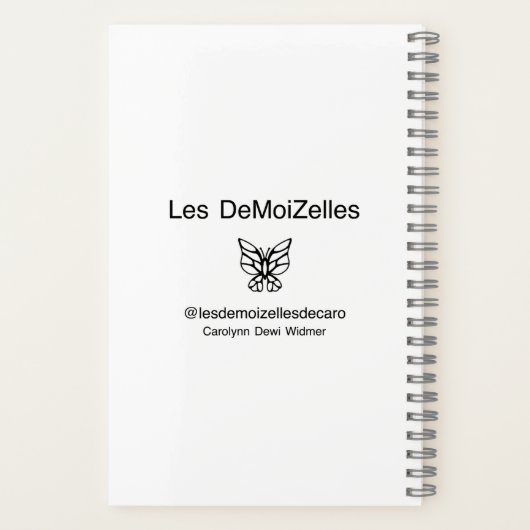 Carnet Fleurs monochromes (Verso)