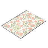 Carnet Fleurs Monogrammes Neutres Sérènes (Côté gauche)