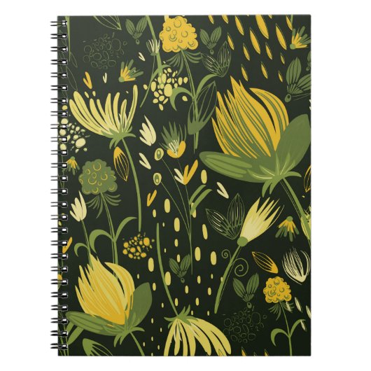 Carnet Fleurs motif transparent (Devant)