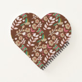 Carnet Fleurs motifs florales sans soudure, feuilles, pap (Dos)