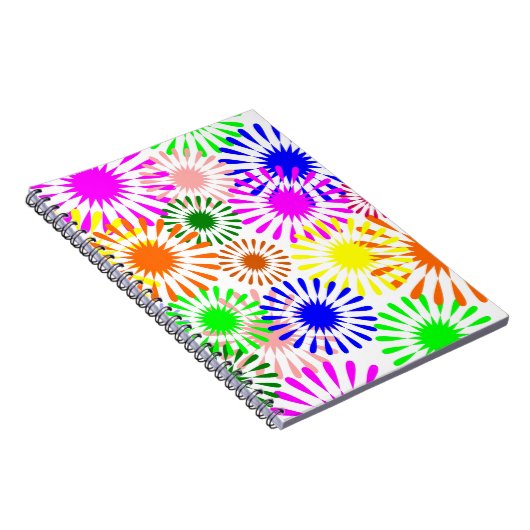 Carnet Fleurs multicolores (Côté Droit)