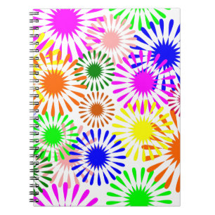 Carnet Fleurs multicolores