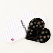 Carnet Fleurs multicolores sur fond noir (Intérieur)