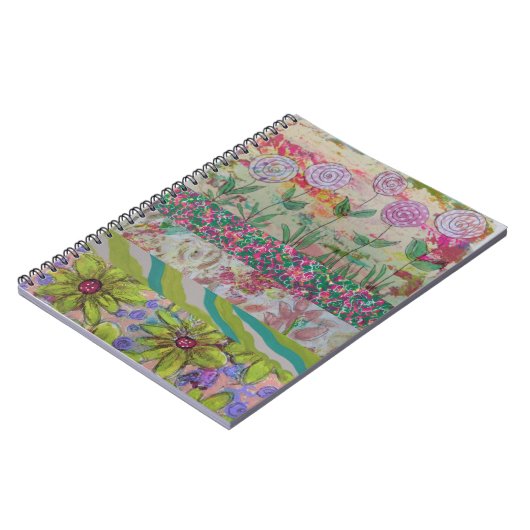 Carnet Fleurs multiples (Côté gauche)