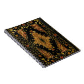 Carnet Fleurs noires et dorées tombées (Côté Droit)