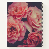 Carnet Fleurs oeillets roses (Dos)