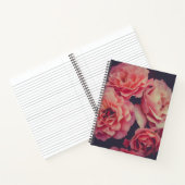 Carnet Fleurs oeillets roses (Intérieur)