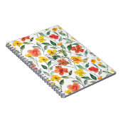 Carnet Fleurs orange jaune (Côté Droit)