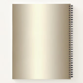 Carnet Fleurs Ornées Moderne avec Perles (Dos)