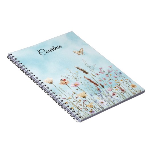 Carnet Fleurs Papillon Ladybug Meadow (Côté Droit)