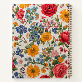 Carnet Fleurs partout, variété colorée, (Dos)