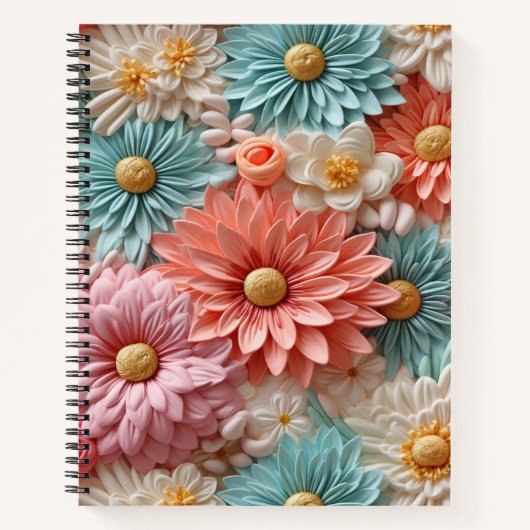 Carnet Fleurs Pastel (Devant)