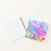 Carnet Fleurs pastel en champ couleurs pastel (Intérieur)