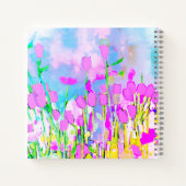 Carnet Fleurs pastel en champ couleurs pastel (Dos)