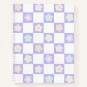 Carnet Fleurs pastel mauve (Devant)