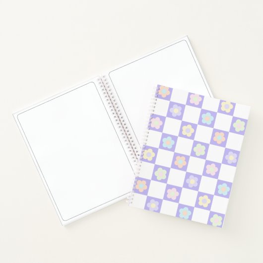 Carnet Fleurs pastel mauve (Intérieur)