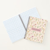 Carnet Fleurs Pastel Personnalisées (Intérieur)