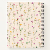 Carnet Fleurs Pastel Personnalisées (Dos)