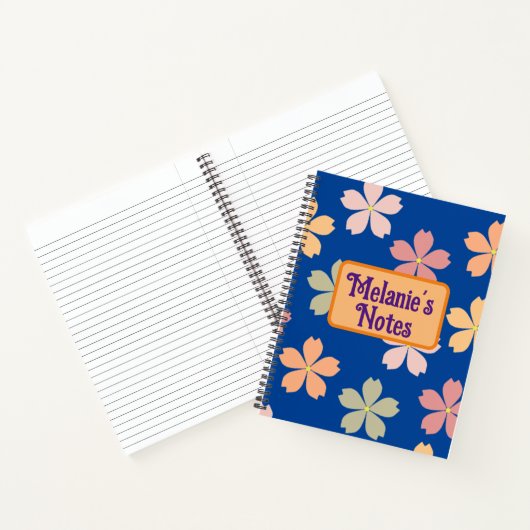 Carnet Fleurs personnalisées  (Intérieur)