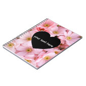 Carnet fleurs personnalisées (Côté gauche)