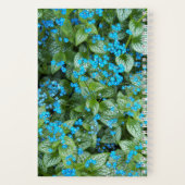 Carnet Fleurs Petit Bleu Brunnera Floral (Verso)