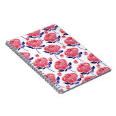 Carnet Fleurs printanières, aquarelle motif sans couture. (Côté Droit)