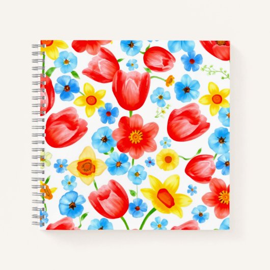 Carnet Fleurs printanières en fleurs (Devant)