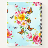 Carnet Fleurs printanières et papillons (Dos)