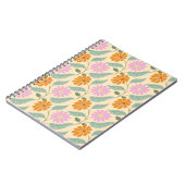 Carnet Fleurs printanières rétro (Côté gauche)