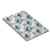 Carnet Fleurs printanières vintage & papillon bleu (Côté Droit)
