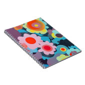 Carnet Fleurs rétro mod (Côté Droit)