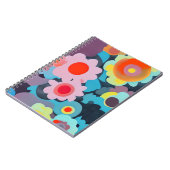 Carnet Fleurs rétro mod (Côté gauche)