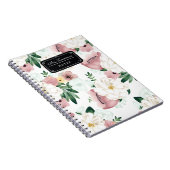 Carnet Fleurs romantiques chics d'aquarelle (Côté Droit)